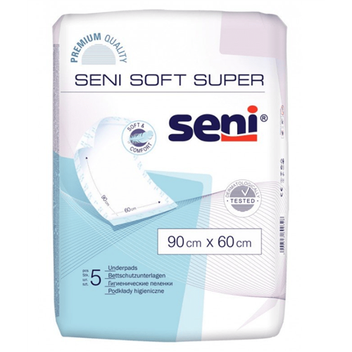 Podkłady higieniczne Seni Soft Super  5 szt, 90x60