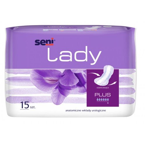 Wkładki urologiczne dla kobiet Seni Lady Plus, 15 szt